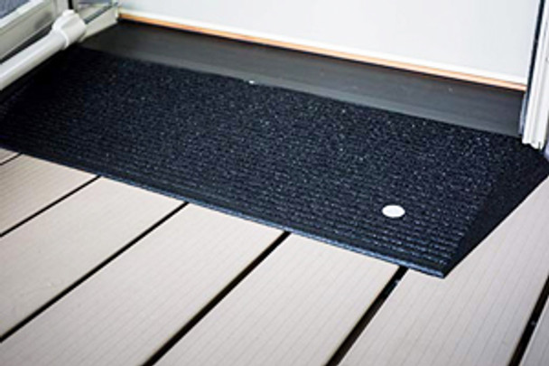Transition Entry Mat: 1.5" Angled, Heavy Duty, 36"L, 850lbs