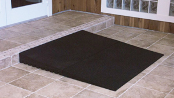 Transitions Modular Entry Mat: 2.5", 24"x48", 100% Recycled Rubber, Slip-Resistant