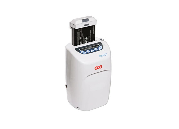 ZEN-O Double Battery Oxygen Concentrator: 4 Hour Run Time, 2 LPM Pulse Flow