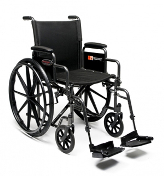 Advantage LX 20" Wheelchair w/ Desk Arm - Manual Folding, Black Advantage LX 20" Wheelchair w/ Desk Arm - Manual Folding, Black