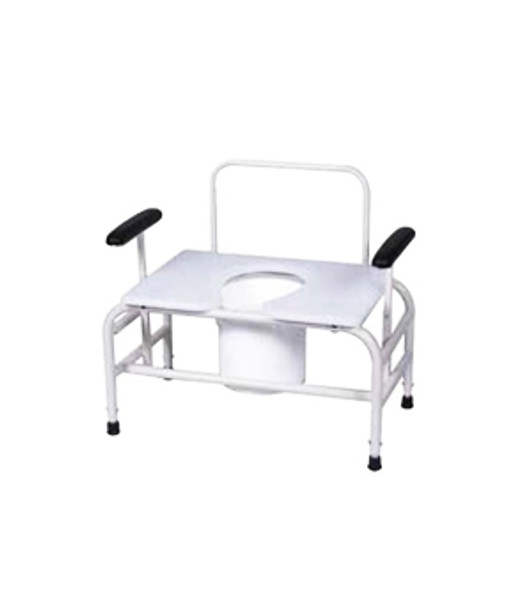 Gendron Bariatric Commode: 750lb Capacity, 26" Wide Seat, Adjustable Height Gendron Bariatric Commode: 750lb Capacity, 26" Wide Seat, Adjustable Height