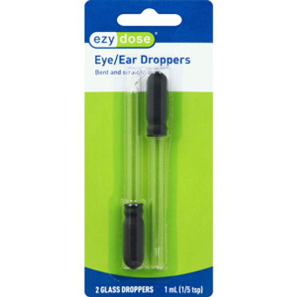 Glass Dropper Set: Bent & Straight Tip - 2 Pack