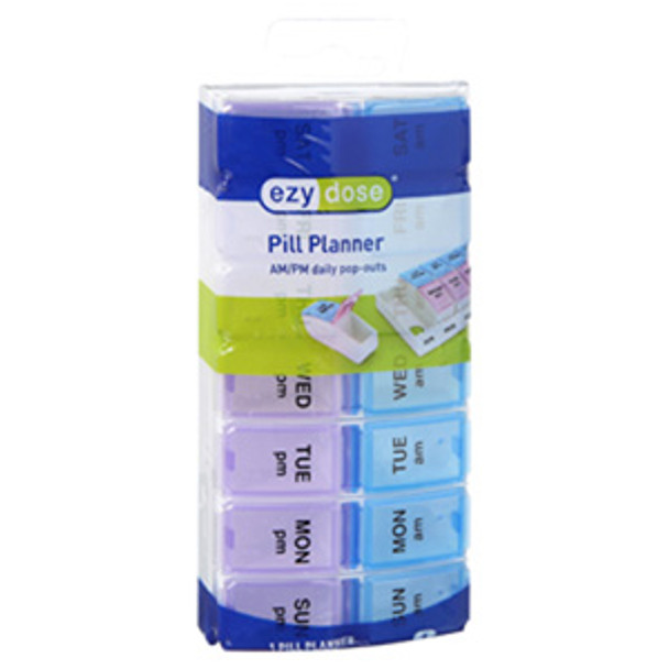 AM/PM Pill Organizer with Pop-Out Compartments - See-Through & Spill-Proof AM/PM Pill Organizer with Pop-Out Compartments - See-Through & Spill-Proof
