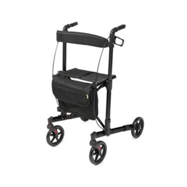 WALKABOUT Allura Rollator: Black, Lightweight & Durable, Padded Seat & Back Support, Adjustable Handle, Limited Lifetime Warranty WALKABOUT Allura Rollator: Black, Lightweight & Durable, Padded Seat & Back Support, Adjustable Handle, Limited Lifetime Warranty