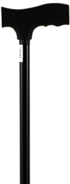 Black Adjustable Cane with Derby Handle - 30"-39"