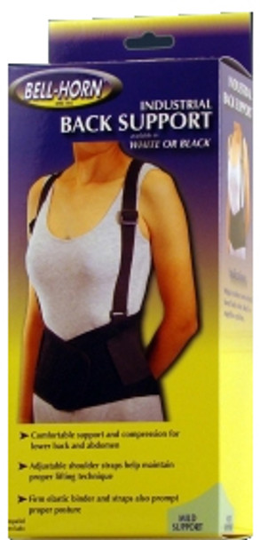 Industrial Back Support (Small): Black, 24-30" Hips - Workplace & Home