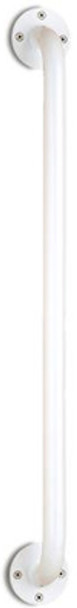 White 32" Grab Bar with Knurled Handle - 250lb Weight Capacity White 32" Grab Bar with Knurled Handle - 250lb Weight Capacity