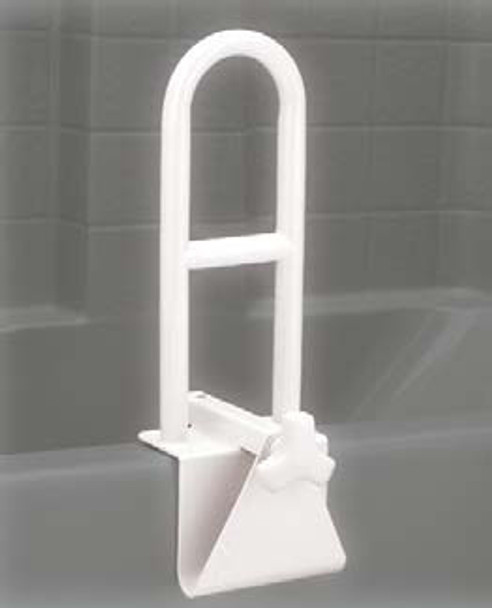 Heavy Duty Tub Grab Bar - White Powder Coated Steel - 275 lb Capacity