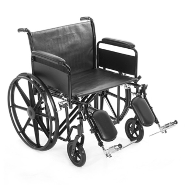 TITUS 22" Heavy Duty Wheelchair: Removable Desk Arms, 500lb Capacity TITUS 22" Heavy Duty Wheelchair: Removable Desk Arms, 500lb Capacity
