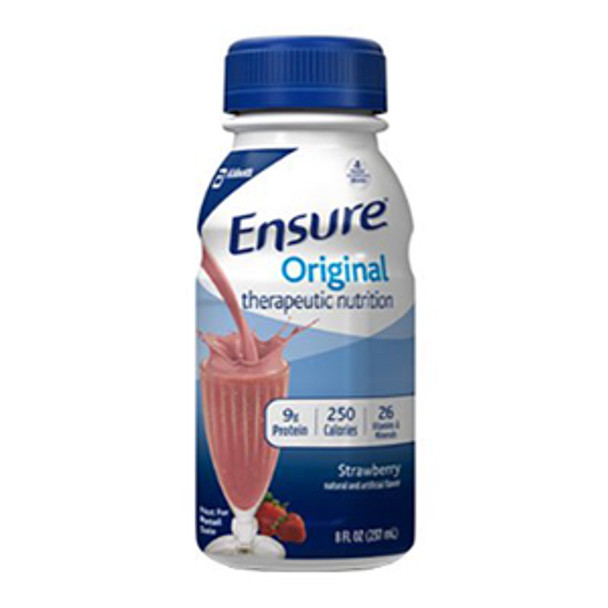 Strawberry Ensure 8oz Bottles (24 Pack) - Institutional Strawberry Ensure 8oz Bottles (24 Pack) - Institutional