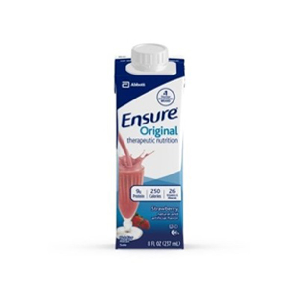ENSURE 8 oz Strawberry N Cream: Gluten-Free, Low-Residue Nutrition - Case of 24 ENSURE 8 oz Strawberry N Cream: Gluten-Free, Low-Residue Nutrition - Case of 24