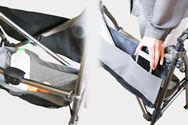 Stander Elite Travel Walker Basket - Extra Storage for Your Walks