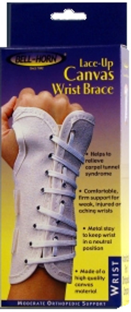 Left Hand Carpal Tunnel Support Brace - Canvas, Small