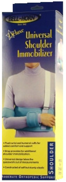 Deluxe Shoulder Immobilizer - Universal Fit, Contact Closure, Treat Dislocation & Bursitis