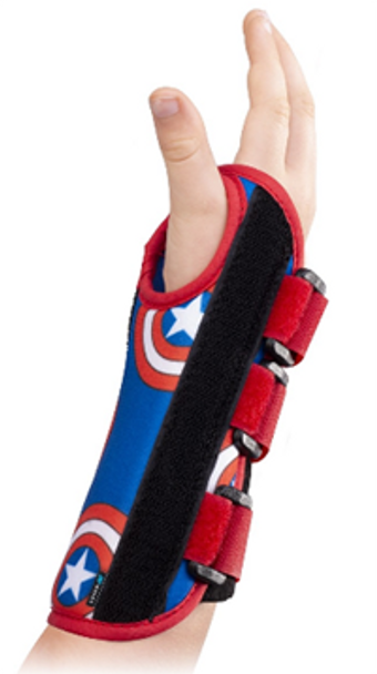 Captain America Youth Right Wrist Brace - Support & Comfort Captain America Youth Right Wrist Brace - Support & Comfort