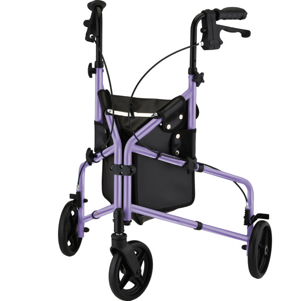 Active Three Wheel Kd Rollator - Purple