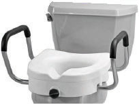 Raised Toilet W/Arms-2/Cs