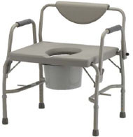 Hd Drop Arm Commode W/Wide Seat
