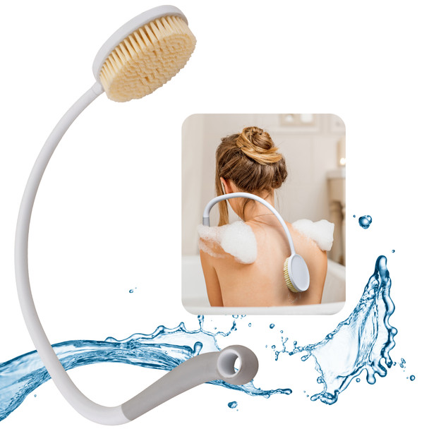 Bath Brush W/ X-Long  U-Shaped Handle