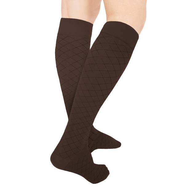 Microfiber Unisex Diamond Pat 8-15 Knee