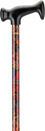 Print Cane-Blue Paisley