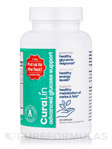 CURALIN ADVANCE Glucose Support: 42ct - Promote Healthy Glycemic Response, Energy & Metabolism!  (Dairy/Gluten/Preservative Free)