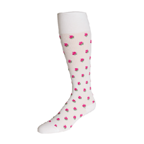 Rose Compression Socks (20-30mmHg) - Blush - Large