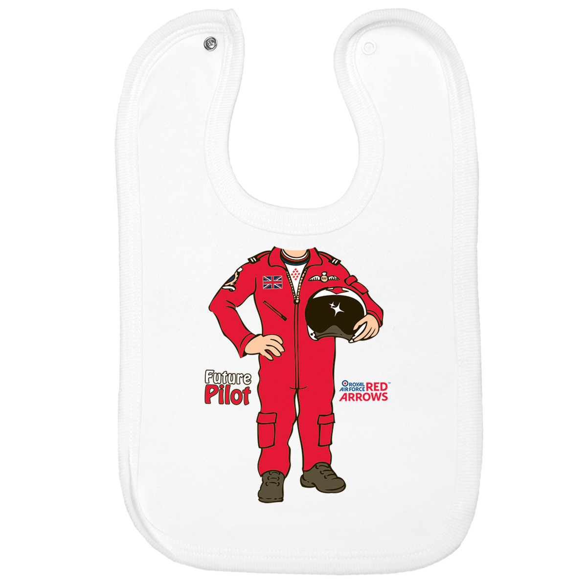 red baby bib