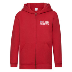Official Red Arrows Kids Hooded Sweat Jacket Official Red Arrows Kids Hooded Sweat Jacket