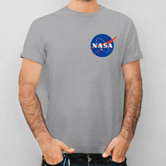 NASA Meatball T-Shirt with a Small Pocket Logo NASA Meatball T-Shirt with a Small Pocket Logo