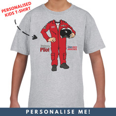 Personalised Official Red Arrows 'Future Pilot' Kids T-Shirt Personalised Official Red Arrows 'Future Pilot' Kids T-Shirt
