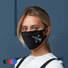 Hawk Plane Adult Cotton Face Mask Hawk Plane Adult Cotton Face Mask