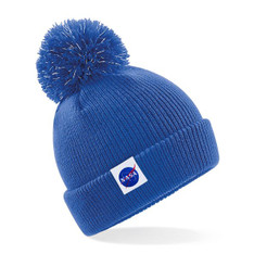 NASA Kids Reflective Pom Pom Beanie - Bright Royal NASA Kids Reflective Pom Pom Beanie - Bright Royal