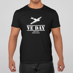 VE Day Spitfire Black T-Shirt VE Day Spitfire Black T-Shirt