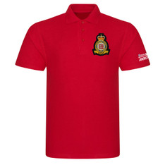 Official Red Arrows 'Eclat Crest' Red Polo Shirt Official Red Arrows 'Eclat Crest' Red Polo Shirt