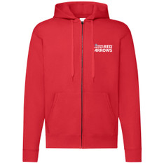 Kid's Official Red Arrows Hooded Sweat Jacket - Fire red - 5/6yrs Kid's Official Red Arrows Hooded Sweat Jacket - Fire red - 5/6yrs