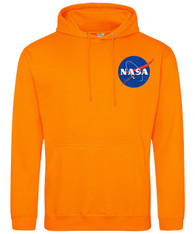 NASA Meatball Logo Hoodie (Left Chest Logo) Orange NASA Meatball Logo Hoodie (Left Chest Logo) Orange