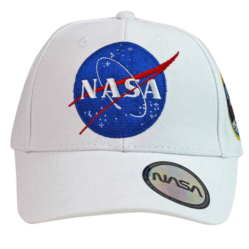 NASA Embroidered Apollo 11 White Baseball Cap