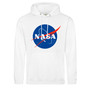 NASA Hoodie Meatball Logo White