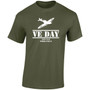 VE Day Spitfire Military Green T-Shirt