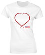 Red Arrows Valentine's Design Ladies Fitted T-shirt