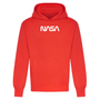 NASA Small White Print Worm Logo Oversized Hoodie