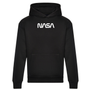 NASA Small White Print Worm Logo Oversized Hoodie