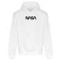 NASA Small Black Print Worm Logo Oversized Hoodie