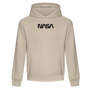 NASA Small Black Print Worm Logo Oversized Hoodie