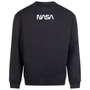 NASA Small White Print Worm Logo Oversized Sweatshirt