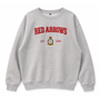 Red Arrows Harvard Applique Embroidery Sweatshirt - Grey