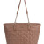 OLA Vegan Leather Quilted Tote Mushroom