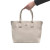 OLA Vegan Leather Top Handle Tote Creamy White