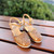 Farbi Wedge with Covered Toe Tan
